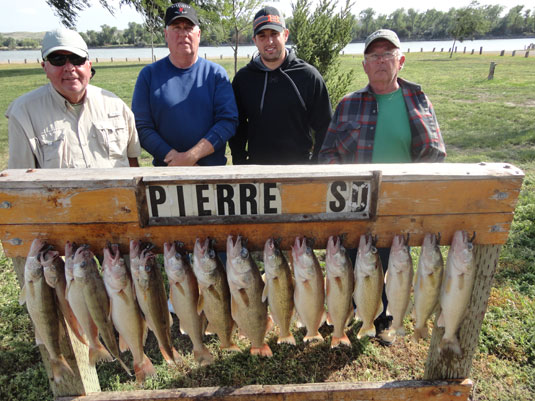 Lake's Oahe/Sharpe fishing report for the Pierre Area July 26th to the 30th July 2013