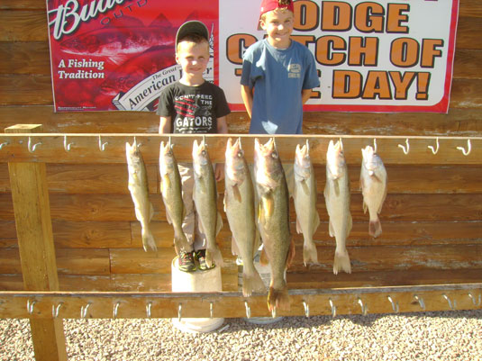 Lakes Oahe/Sharpe Pierre area fishing report for July 15th thru July 18th 2012