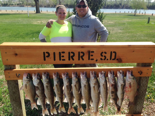 Lakes Oahe/Sharpe Pierre area fishing report for May 3rd 4th and 5th 2014